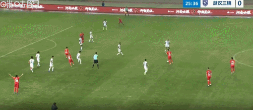 河南球员方镜淇手指错位坚持比赛 河南1-1战平武