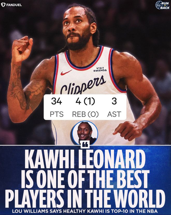 伦纳德34分率队胜独行侠 连续55场20+破队史纪录